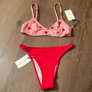 SOLID & STRIPED BIKINI SET